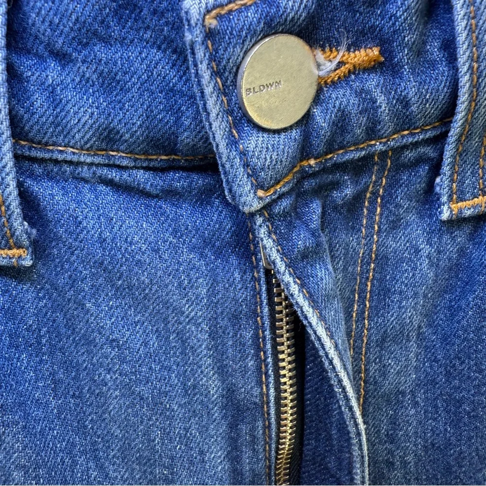 BLDWN High Rise Relaxed Jeans Size 24 denim casual‎